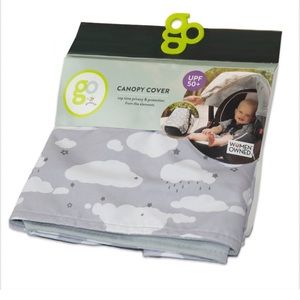Gently used GO by goldbug car seat canopy cover.